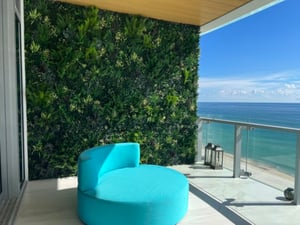 Residential Exterior Green Wall Miami Beaches Oceanview