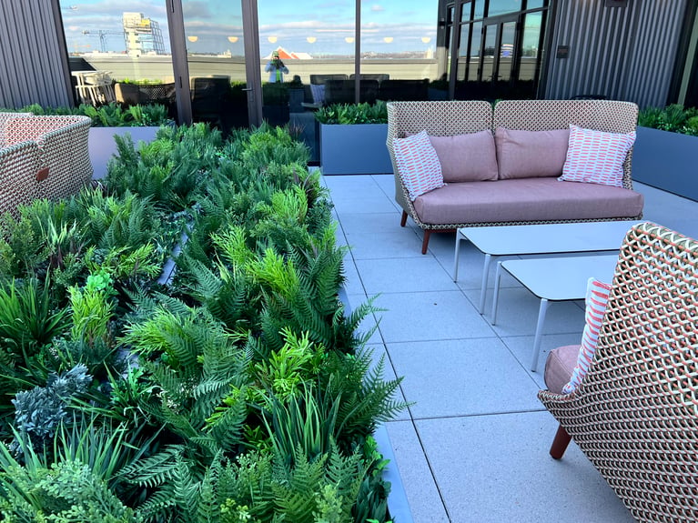 View of Green Wall Maintenance Plans