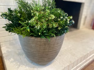 medium lush green pot FAKE Plant foliage for pots and planters (4)
